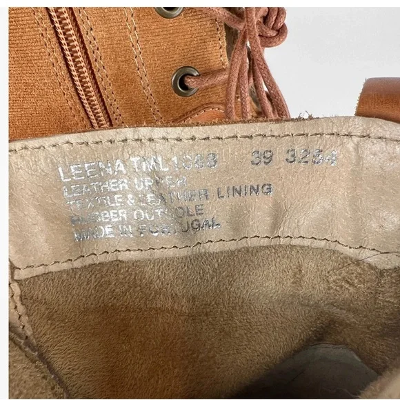 Tara M. Tan Leather Boots with Cap Toe Detailing, women’s size 8 - Picture 4 of 5